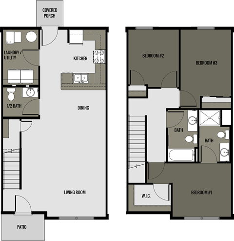Floor Plan 4 (3 Bed, 2.5 Bath)